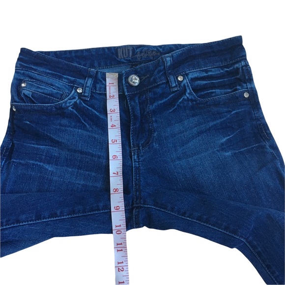 KUT From The Kloth Boot Cut Flap Pockets Dark Wash Blue Denim Jeans Size 6 - Picture 13 of 17